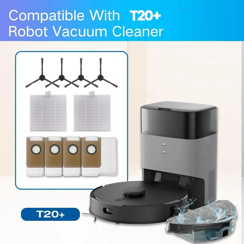 Description Picture 4 of itemFor AIRROBO T20 Vacuum Robot Replacement Accessories HEPA Filters Side Brushes Dust Bags Spare Parts