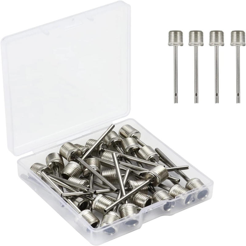 Description Picture 2 of itemSmooth Application Convenient Durable High-Quality Set of 25 Stainless Steel Ball Needles for Easy Inflating Football Basketball