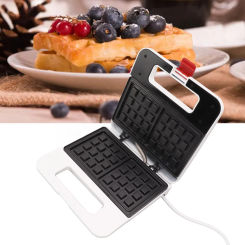 220V Waffle Maker ABS Aluminum Alloy  Waffle Maker Adjustable Temperature Control Nonstick 750W Cool Touch Handle for Kitchen