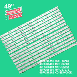 LED backlight strip 12 lamp for 49" 49PUS6501 LB-PF3030-GJD2P6C490712-L-D R B 49AEL2-L KD-49X6000D 49PUH6101 49PUS7272