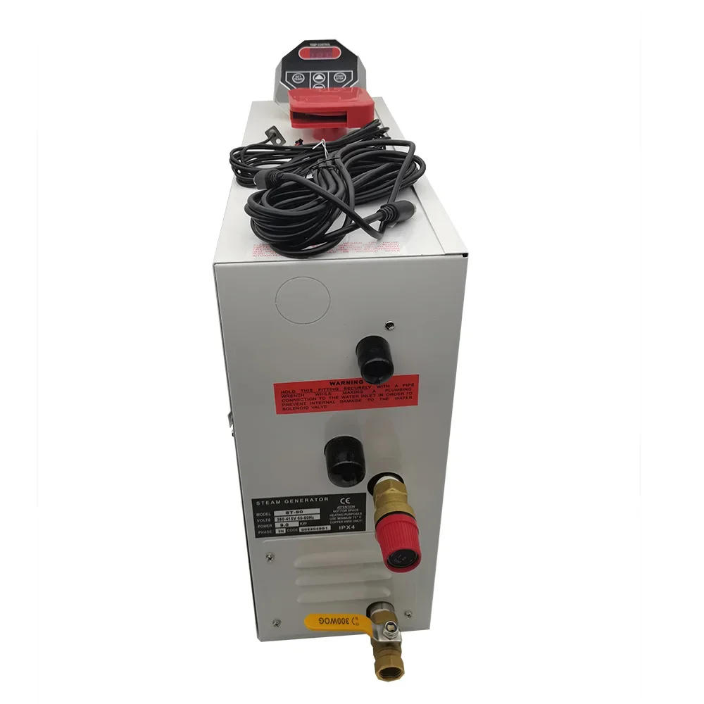 Description Picture 6 of item220V/380V 9KW Bathroom Sauna Machine Steamer Spa Generator for Shower in Home Steam Room Shower with Digital Controller