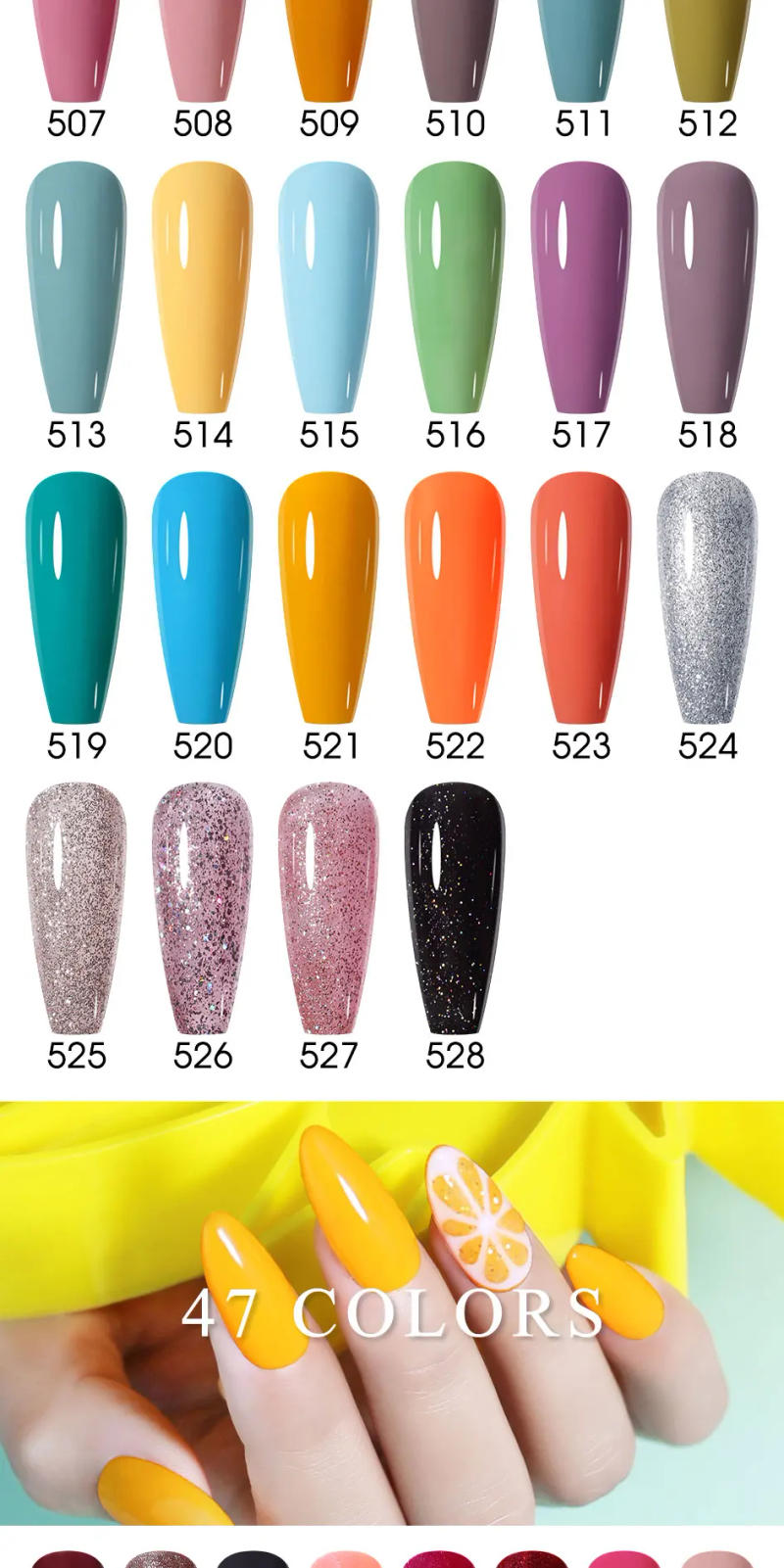 Description Picture 5 of itemArte Clavo 15ml Klein Blue Nail Polish Long Lasting Varnish Lacquer Gel Top Base Coat Soak Off Nail Art Maincure UV LED Gellack