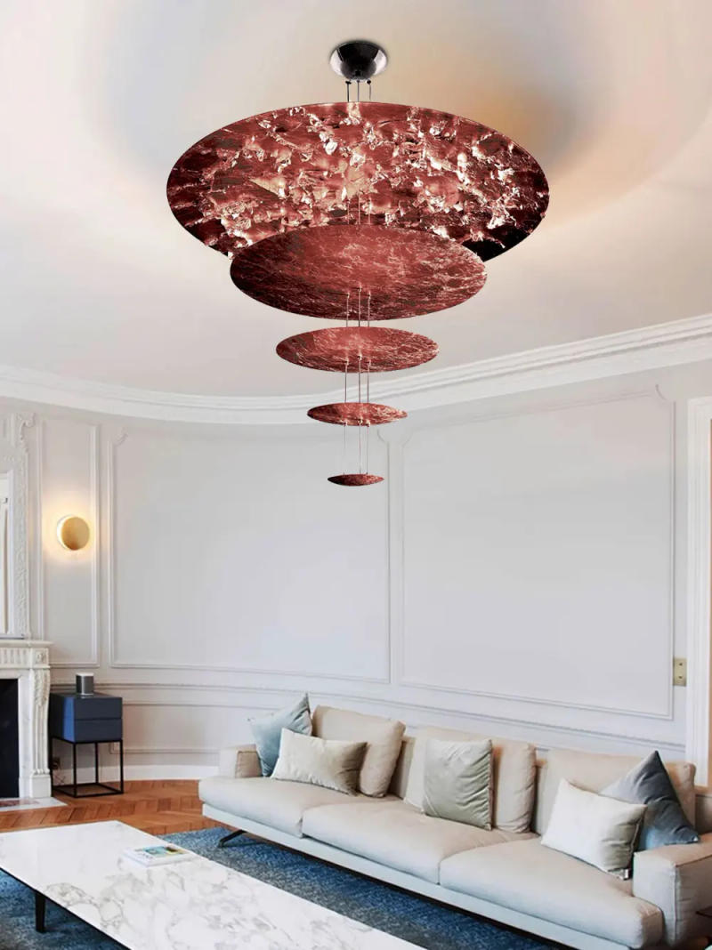 Description Picture 5 of itemLED Postmodern 2-5 Layer Sunny Umbrella Hanging Lamps Chandelier Lighting Lustre Suspension Luminaire Lampen For Living Room