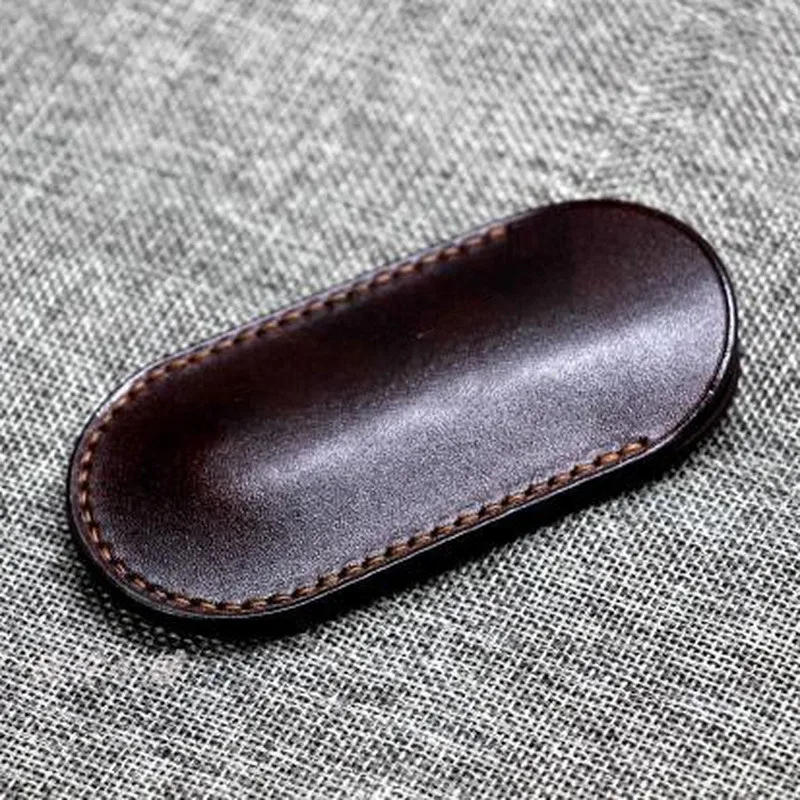 Description Picture 4 of itemCustomized Vegetable Tanned Cowhide Folding Knife Cowhide Cover Leather Scabbard For Outdoor Tool 58MM 84MM 91MM Shell