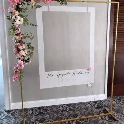 Square Wedding Arch Backdrop Stand for Ceremony Metal Balloon Arch Stands Wedding Birthday Party Anniversary Christmas Decor