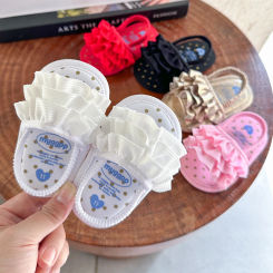 Infant Baby Girls Summer Sandals Newborn Toddler First Walker Crib Dress Shoes