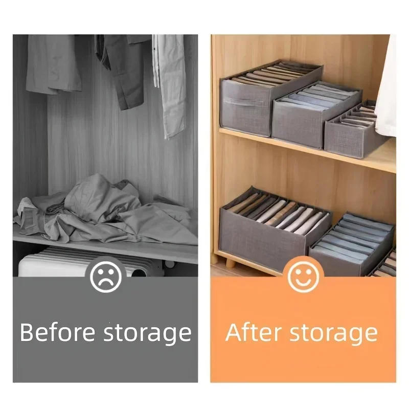 Description Picture 5 of itemClosets Clothes Organizer Pants Jeans Storage Box Cabinet Organizer Drawers Underwear Socks T-Shirt Wardrobe Storage Organizers