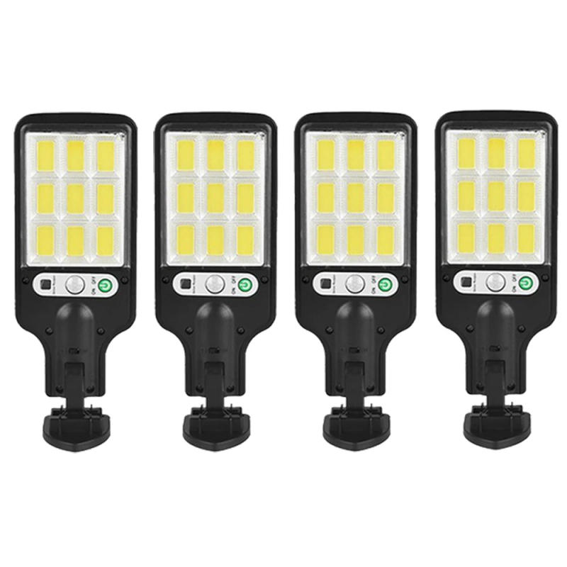 Description Picture 3 of item4pcs Solar Motion Sensor Lights with Controller, Solar Panel Powered Security Light, Pathway Light for Garden Garage Yard