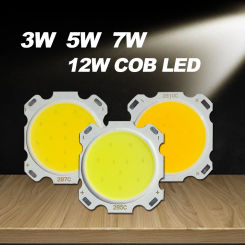 50-100pcs 28mm 3W/5W/7W/10W/12W High Power LED COB Light Beads 9V 15V 21V 36v lamp Bead LED Bulb Chip Spot Light Downlight Diode