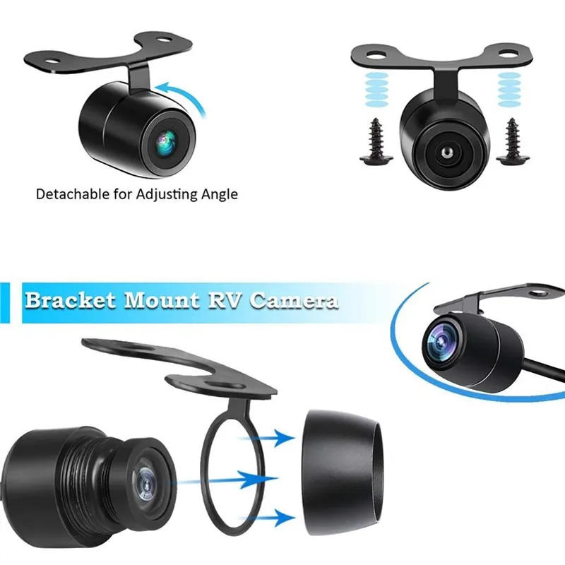 Description Picture 2 of itemDashcam rearview camera 4 holes car loaded navigation small butterfly reversing image infrared night vision waterproof
