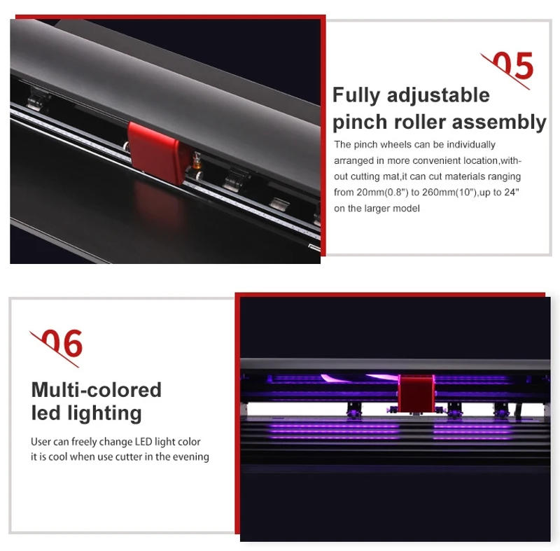 Description Picture 5 of itemFactory price 24"/48"/60" Graph Vinyl cutting plotter Sticker dieautomatic contour cutting plotter with Signmaster Vinyl Cutter