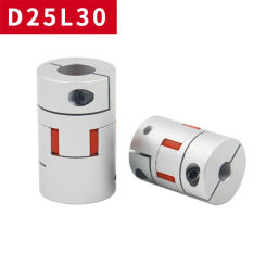 D25L30 Inner Size 4 to 12mm 4/5/6/6.35/7/8/9/10/11/12 Aluminum Alloy High Torque Plum Blossom Motor Shaft Flexible Couplings