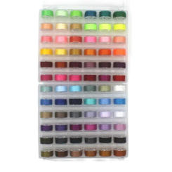 Sewing Thread 72 Color Sewing Thread 72 Color Band Thread Bobbin Core Set Bobbin Core Double Box Can Be Fixed Color