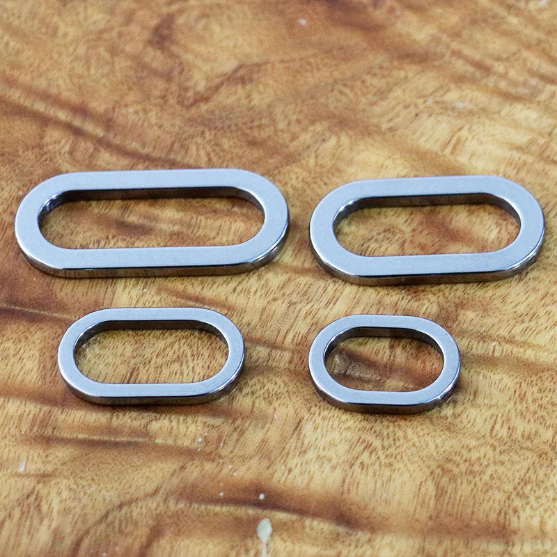 Description Picture 5 of item1 Piece Stainless Steel D Ring Oval Ring Metal Clasp Buckle for Leathercraft Bag Parts Purse Backpack Pet Collar Accessories