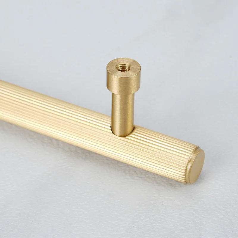 Description Picture 2 of itemEuropean style solid brass striped long handle furniture hardware cabinets drawers cabinet doors pull rings  small knobs