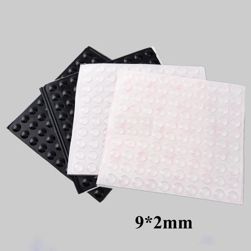 Description Picture 3 of item200Pcs 9x2MM Self-Adhesive Silicone Rubber Feet Pads Furniture Cabinet Laptop Door Stops Bumpers Shock Absorber