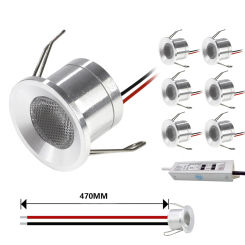 Mini LED Spot Light Downlight 2W Downlight With Driver Indoor Spotlight for Ceiling Cabinet Showcase Loft Stair Step Decorations
