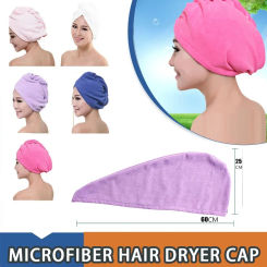 Microfiber hair dry wrap after shower towel bandana bath supplies girls ladies adult family hat headscarf