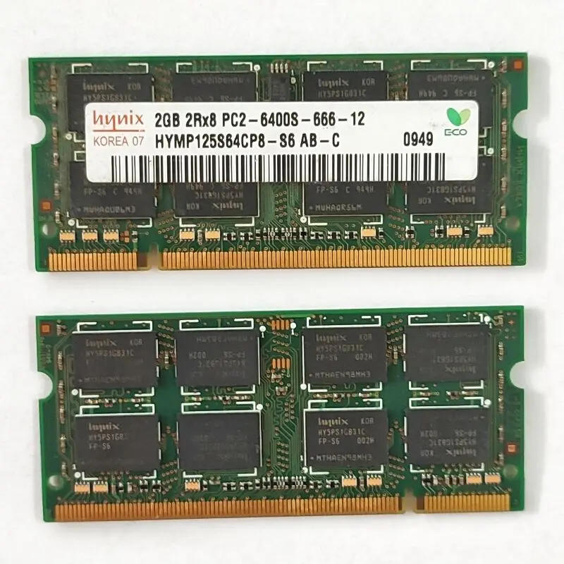 Description Picture 4 of itemDDR2 RAMS 2GB 800MHz Laptop Memory DDR2 2GB 2RX8 PC2-6400s-666-12 SODIMM 1.8V