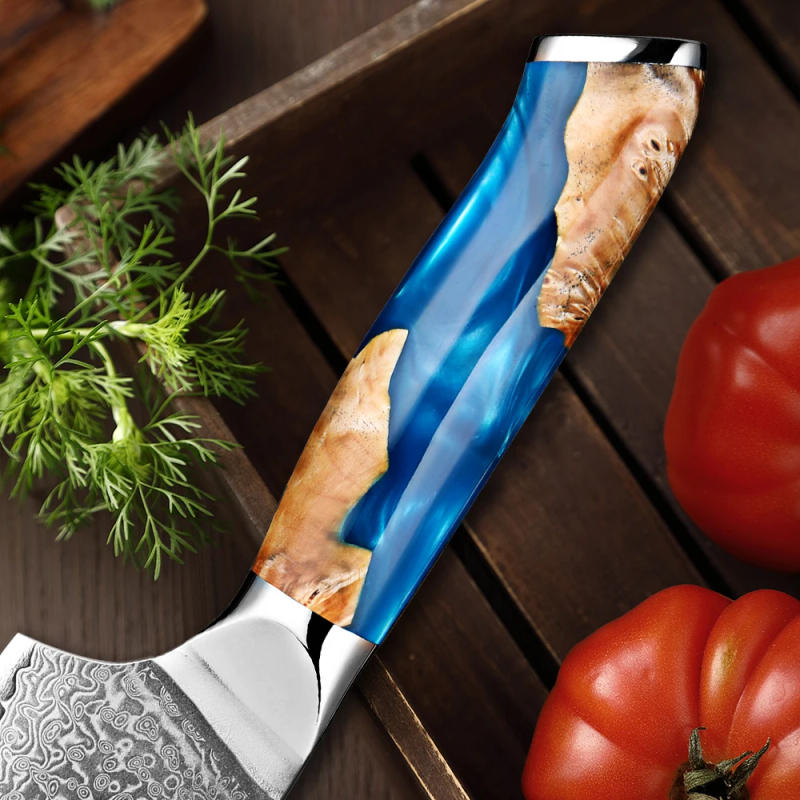 Description Picture 5 of itemDamascus Kitchen Knives 1-6 Set, Damascus Steel Japanese Santoku Knife Utility Knife Boning Knife,Cooking knife Ergonomic handle