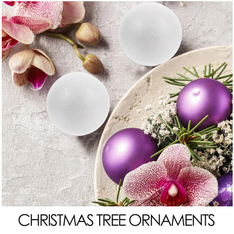 Description Picture 3 of item10Pcs Solid Round Polystyrene Balls White 10cm DIY Craft Foam Spheres Wedding Party Decoration Polystyrene Balls