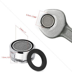 Water Saving Faucet Aerator Replaceable Filter Brass Water Saving Faucet Tap Aerator Kitchen Faucet Aerator Stainless Steel Mesh