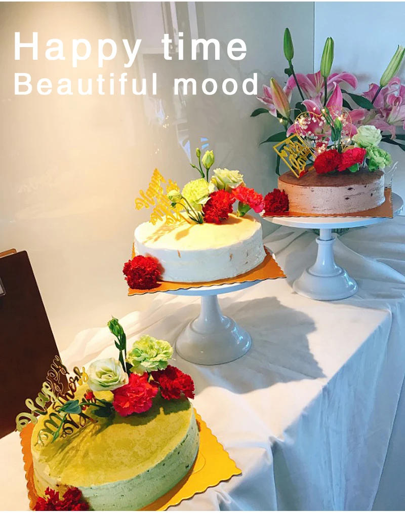 Description Picture 5 of itemCake Stand Home Party Dessert Table Display Rack Dessert Cake Tray Cold Meal Tea Break Table Afternoon Tea Center Rack Metal