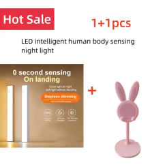 LED Night Light Wireless Under Cabinet Lamp Tube Motion Sensor Closet Bulb USB Rechargeable Bedroom Detector Lighting Bar CP