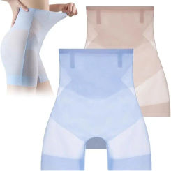 Breathable Ultra Thin Cooling Pants Hip Lift Seamless Tummy Control Shapewear Solid Color High Elasticity