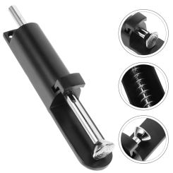 Cylinder Spring Latch Door Locks Floor-mounted Gate Drop Rod 154x33cm Zinc Alloy French Shed Hardware