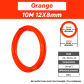Orange 12X8mm
