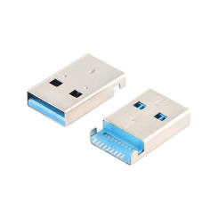 5pcs USB 3.0 A Type Male Plug Connector 9 Pin SMT SMD High-speed Data Transmission USB 3.0 Jack Charging Socket Soldering