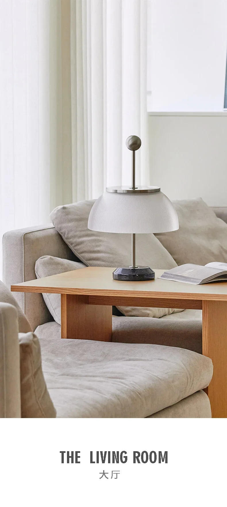 Description Picture 4 of itemItalian designer desk lamp living room bedroom bedside night light ins wind girl retro light luxury