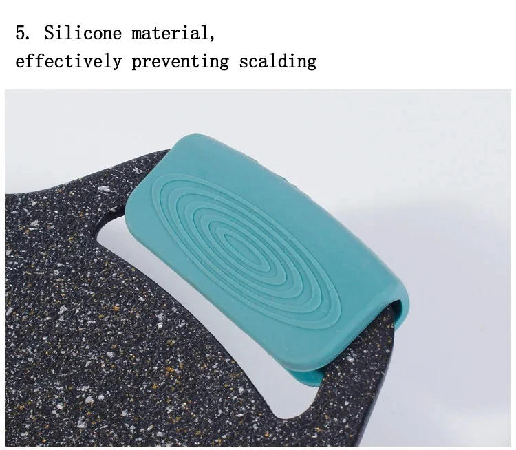 Description Picture 6 of item2/8 Silicone Pan Handle Cover Heat Insulation Covers Pot Ear Clip Non-slip Steamer Casserole Pan Handle Holder Kitchen Tools