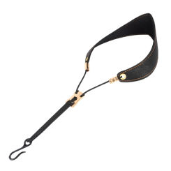 Saxophone Neck Strap with Soft Leather Padded for Alto Clarinet, Oboe Sax 57QC