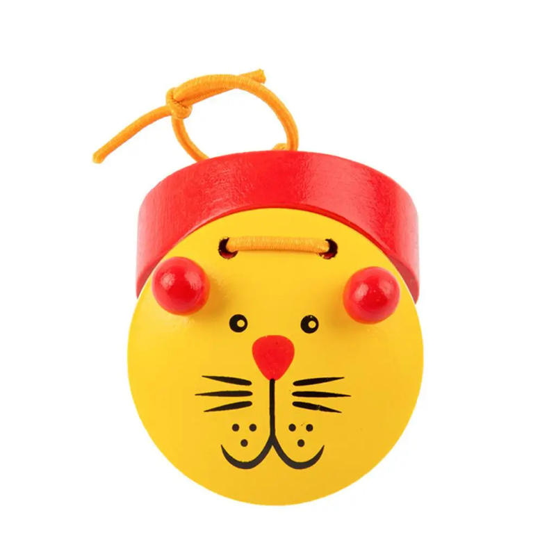 Description Picture 6 of item6x Cartoon Castanets Musical Instruments Wooden Rhythm Development Percussion