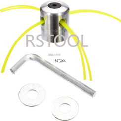 Aluminum Grass Trimmer Head With 4 Lines Brush Cutter Head Lawn Mower Accessories Cutting Line Head for Strimmer Replacement