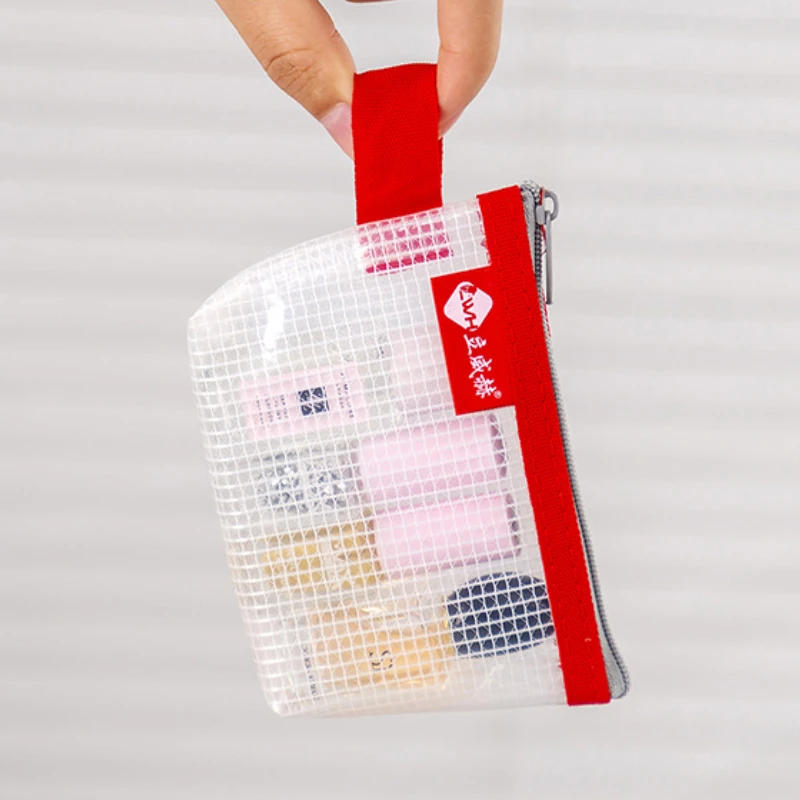 Description Picture 6 of itemWaterproof Mini Mesh Zipper Storage Bag Small Bag Organizer Credit Bank ID Card Bag Earphone Cable Lipstick Coin Bag Pouch