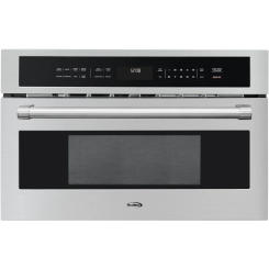 KM-CWO30-SS Built-in Microwave with Convection Oven and Air Fryer, 1000W Power with 10 Levels, UL Listed Capacity