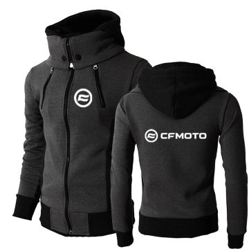 Cfmoto 2023 Men New Style Popular Spring and Autumn Three-color Zipper Hoodie Causal Self-cultivation Comfortable Coats