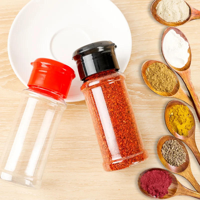 Description Picture 5 of itemSeasoning Shaker Bottles Jars for Spices Plastic Salt and Pepper Shaker Barbecue Condiment Organizer Tools Kitchen Accessories