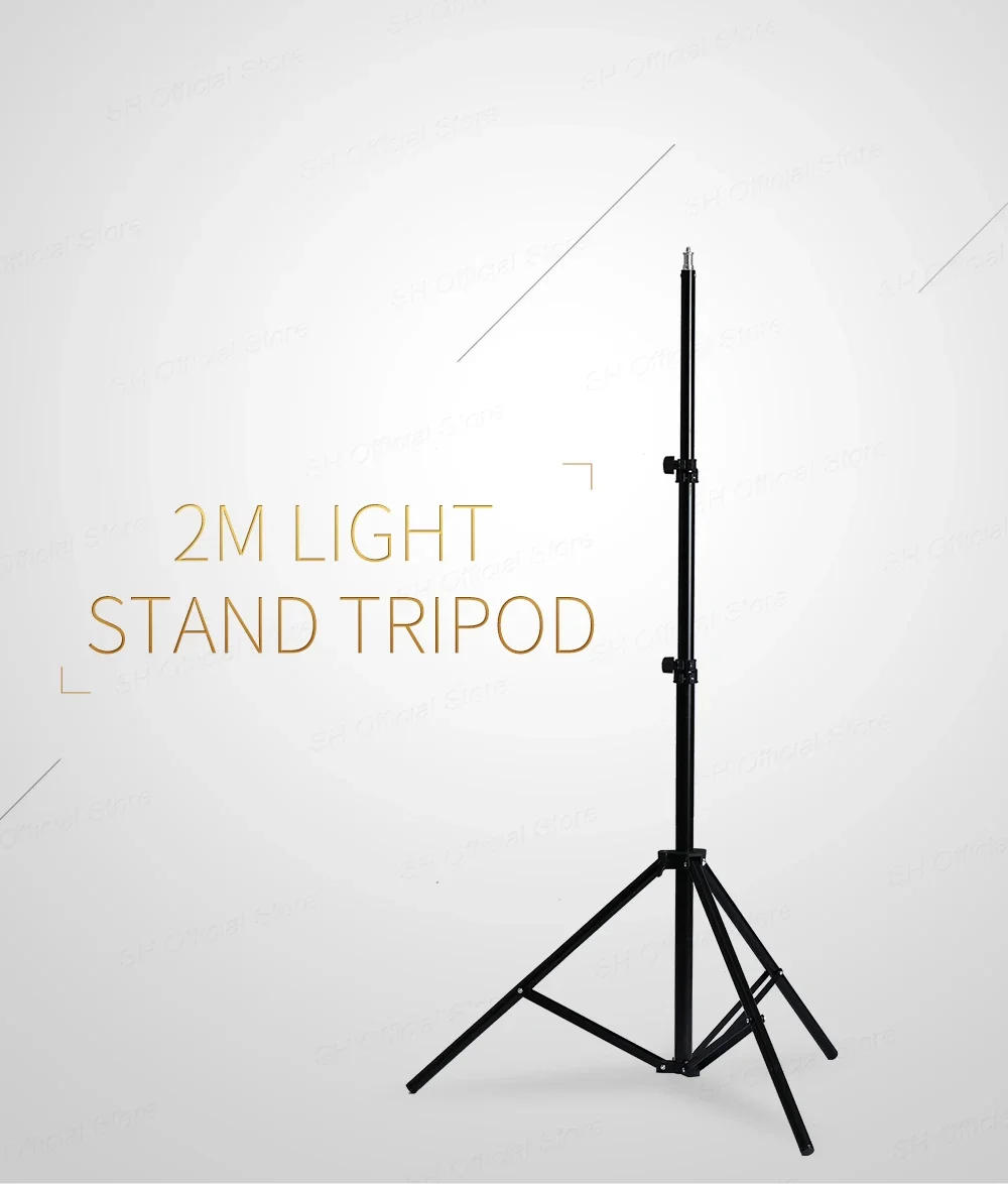 Description Picture 6 of itemScrew Head Light Stand Tripod 2m 1.7m  For Phone Selfie Stick Adjustable For Photo Studio Flashes Photographic Softbox