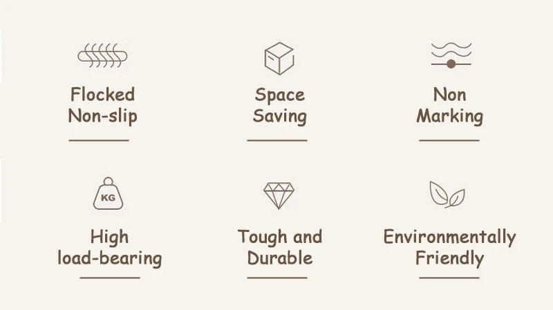 Description Picture 3 of item10/20pcs Non-Slip Children Velvet Hangers Thicken Rotin Hook Space Saving Clothes Dressing Storage Portable Closet Organizer