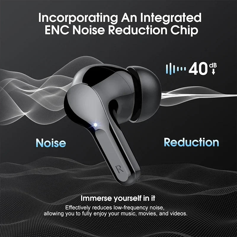 Description Picture 5 of itemNew Wireless Earbuds HiFi Stereo Headphones BT5.3 with ENC Noise Cancelling 48H LED Display Ear Buds IP7 Waterproof Earphones