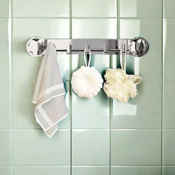 Multifunctional Sucker Hook Towel Rack On Bathroom Wall Hat For Hanging Towels Towel Hat Rack Bathroom Hook