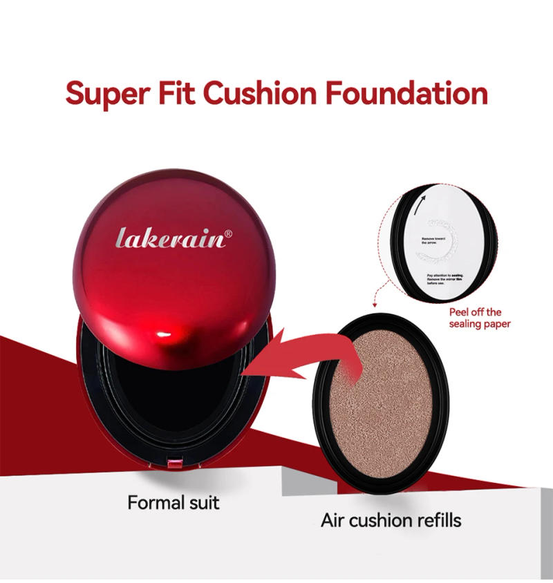 Description Picture 2 of itemCushion Foundation Refill Waterproof Semi-Matte Red Finish 72-Hour Wear Long-Lasting Buildable Coverage Sun Protection Makeup