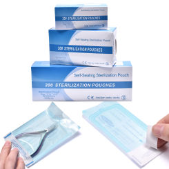 200Pcs Disposable Sterilization Pouches Bags Self-sealing Medical-grade Disinfection Bag for Nail Tools Art Dental Tattoo Access