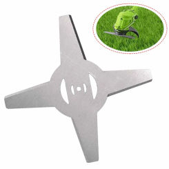 1x Lawn Mower Saw Blade For Garden Power Tools Lithium Battery Brushcutter Silver Blade Replacement Spare Parts
