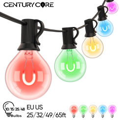 Colorful String Lights 220V E12 Street Garland EU Plug Waterproof Connectable Party Wedding Decoration Outdoor Christmas Light