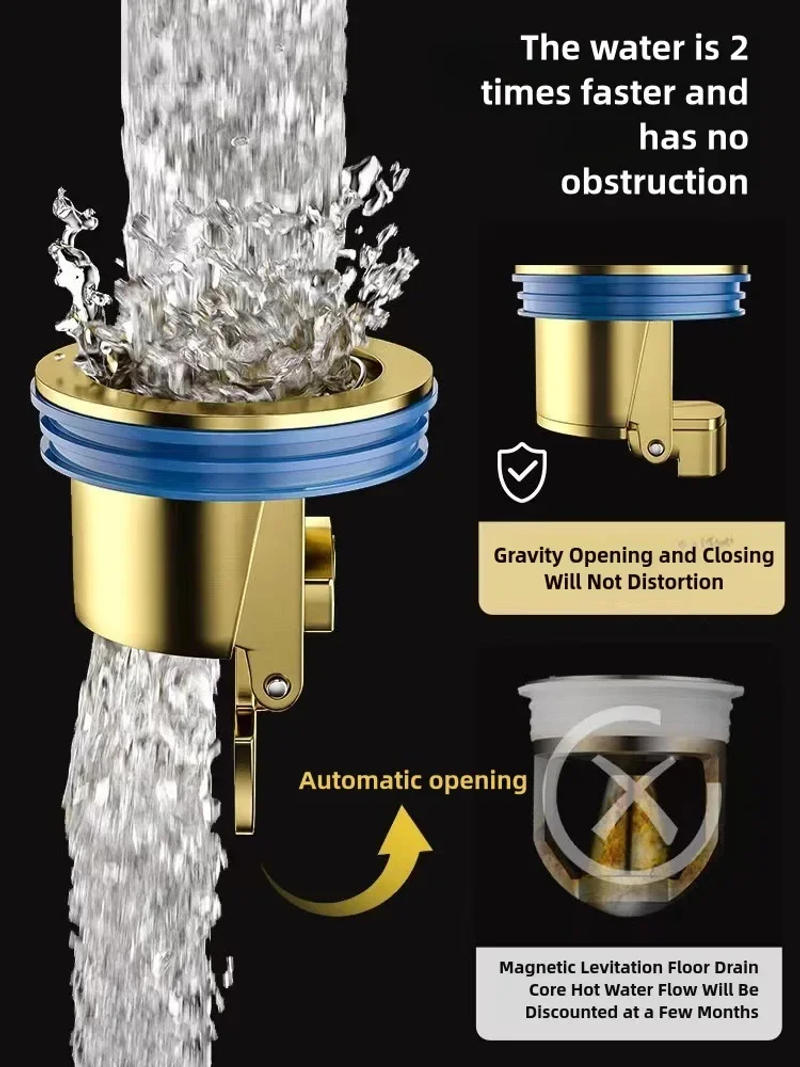 Description Picture 2 of itemFloor Drain Core Floor Shower Drain Stopper Insectproof Anti-odor Deodorization Toilet Kitchen Bathroom Toilet Sewer All Copper